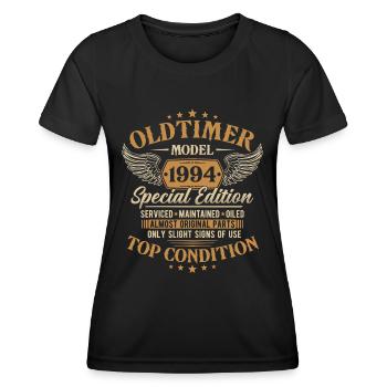 Oldtimer 1994 Jahrgang geboren Geburtstag Geschenk - Frauen Funktions-T-Shirt - Schwarz - Vorne - AI Model Female 172 light (172cm)