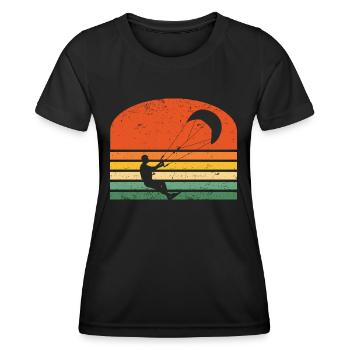 Kitesurf - T-shirt sport Femme - noir - Devant - AI Model Female 172 light (172cm)
