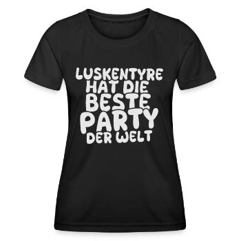 Destination de vacances Luskentyre - T-shirt sport Femme - noir - Devant - AI Model Female 172 light (172cm)