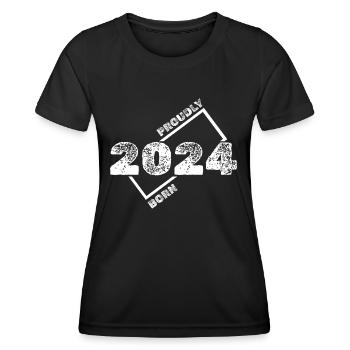 Idée cadeau 2024 - T-shirt sport Femme - noir - Devant - AI Model Female 172 light (172cm)