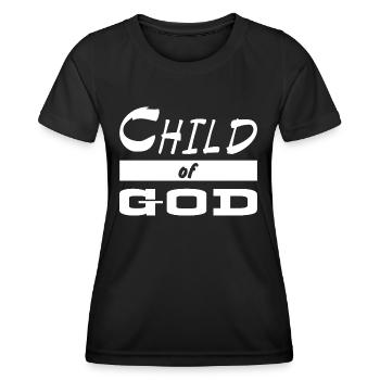Jésus-Christ Dieu Dieu - T-shirt sport Femme - noir - Devant - AI Model Female 172 light (172cm)