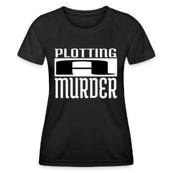 blogger contentwriter books present idea authors - Frauen Funktions-T-Shirt - Schwarz - Vorne - AI Model Female 172 light (172cm)