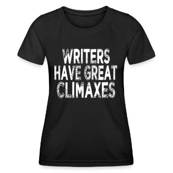 drôle contentwriter blog vélo humour cyclisme - T-shirt sport Femme - noir - Devant - AI Model Female 172 light (172cm)