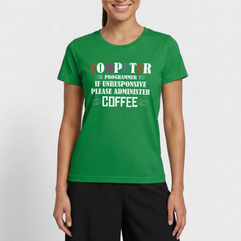 Computer Programmer Software Coding Frauen Funktions-T-Shirt