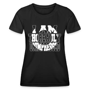 inspirational jokes gift literary quotes movies - Frauen Funktions-T-Shirt - Schwarz - Vorne - AI Model Female 172 light (172cm)