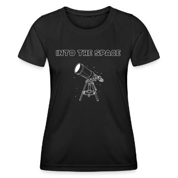 Télescope spatial - T-shirt sport Femme - noir - Devant - AI Model Female 172 light (172cm)