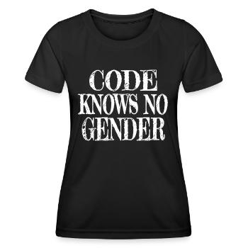 health informatics specialist clothing quote - Frauen Funktions-T-Shirt - Schwarz - Vorne - AI Model Female 172 light (172cm)