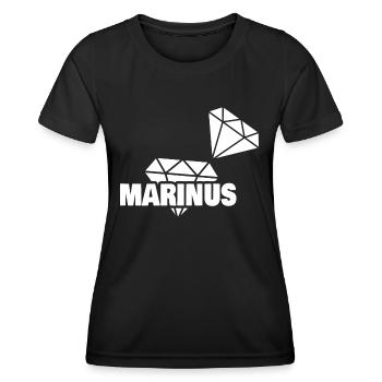 Précieux Marinus - T-shirt sport Femme - noir - Devant - AI Model Female 172 light (172cm)