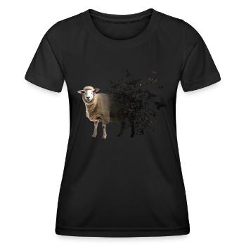 Sheep - Women's Functional T-Shirt - black - Front - AI Model Female 172 light (172cm)