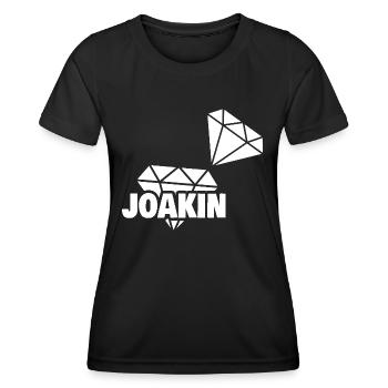 Précieux Joakin - T-shirt sport Femme - noir - Devant - AI Model Female 172 light (172cm)
