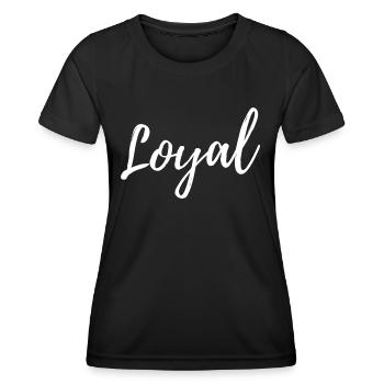 Loyauté loyale - T-shirt sport Femme - noir - Devant - AI Model Female 172 light (172cm)