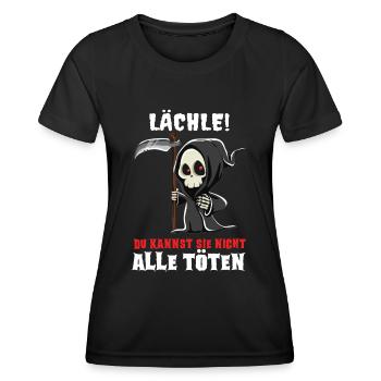 Tu ne peux pas les tuer tous les sarcasmes - T-shirt sport Femme - noir - Devant - AI Model Female 172 light (172cm)