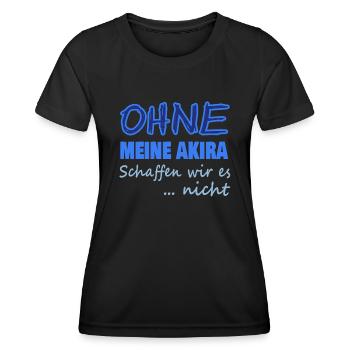akira - Frauen Funktions-T-Shirt - Schwarz - Vorne - AI Model Female 172 light (172cm)
