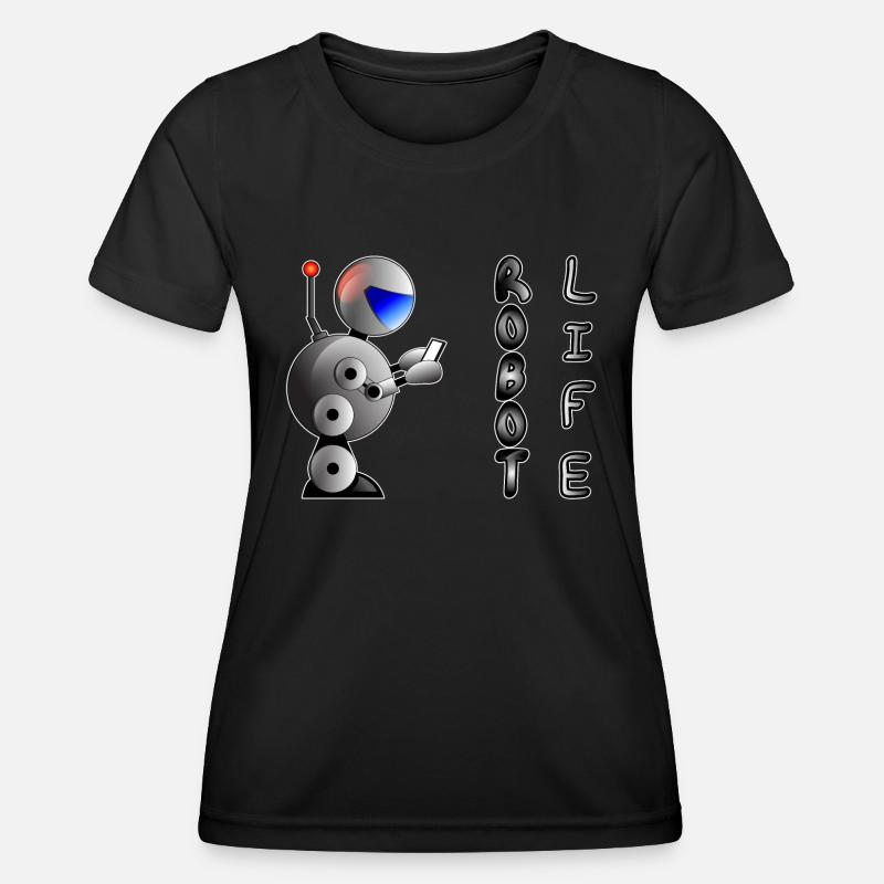 Robot Life - Women's Functional T-Shirt - black