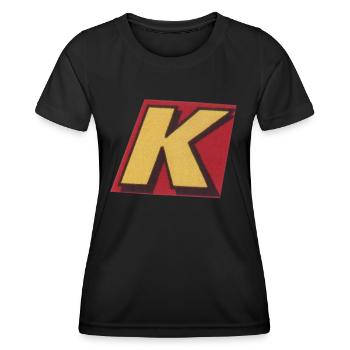 K - T-shirt sport Femme - noir - Devant - AI Model Female 172 light (172cm)