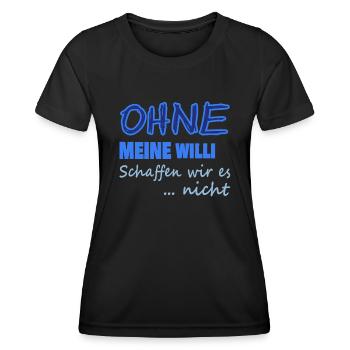 willi - Frauen Funktions-T-Shirt - Schwarz - Vorne - AI Model Female 172 light (172cm)