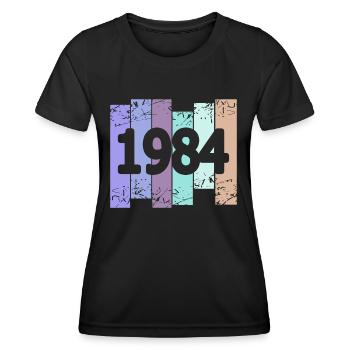 1984 - Women's Functional T-Shirt - black - Front - AI Model Female 172 light (172cm)