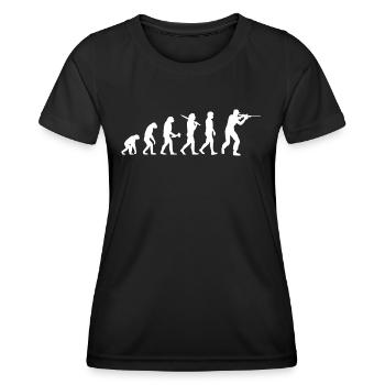 Schützenverein Sportschütze Sportschießen Geschenk - Frauen Funktions-T-Shirt - Schwarz - Vorne - AI Model Female 172 light (172cm)