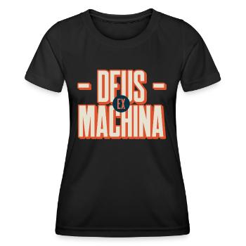 Gift 'Deus Ex Machina', for fans of Theatre - Women's Functional T-Shirt - black - Front - AI Model Female 172 light (172cm)