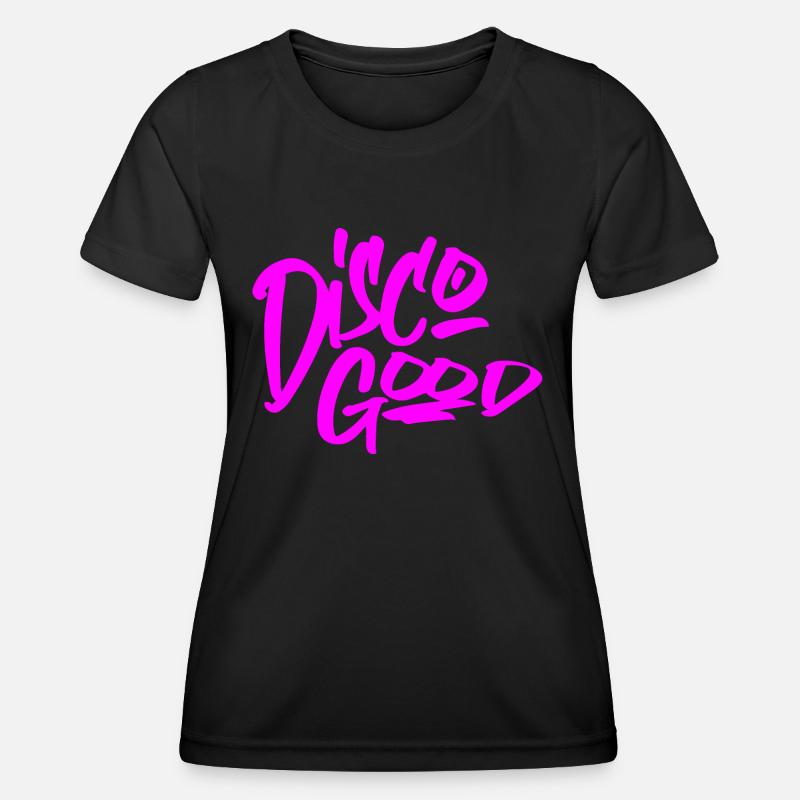 Disco Good Pink - Women's Functional T-Shirt - black