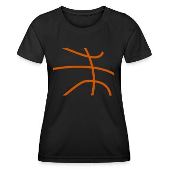 Basketball Basketballer - Frauen Funktions-T-Shirt - Schwarz - Vorne - AI Model Female 172 light (172cm)