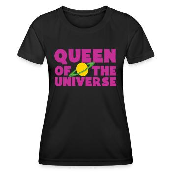Reine de l’univers - T-shirt sport Femme - noir - Devant - AI Model Female 172 light (172cm)