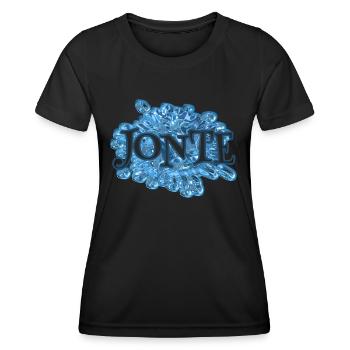 First name Jonte - Women's Functional T-Shirt - black - Front - AI Model Female 172 light (172cm)