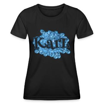 Drops of water for Karl Karl Name - Women's Functional T-Shirt - black - Front - AI Model Female 172 light (172cm)