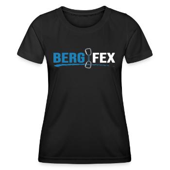Klettern Bergsteiger Bergfex Seilschaft - Frauen Funktions-T-Shirt - Schwarz - Vorne - AI Model Female 172 light (172cm)