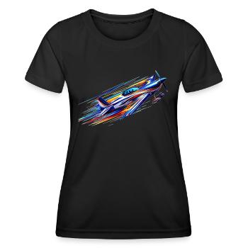 Avion de voltige - T-shirt sport Femme - noir - Devant - AI Model Female 172 light (172cm)