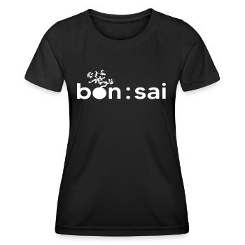 Bonsaï Shohin Bonsaishow Arbre Yamadori - T-shirt sport Femme - noir - Devant - AI Model Female 172 light (172cm)