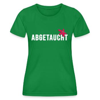 Plongée plongeur école de plongée apnée - T-shirt sport Femme - vert - Devant - AI Model Female 172 dark (172cm)