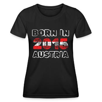 Austria 2015 - Women's Functional T-Shirt - black - Front - AI Model Female 172 light (172cm)