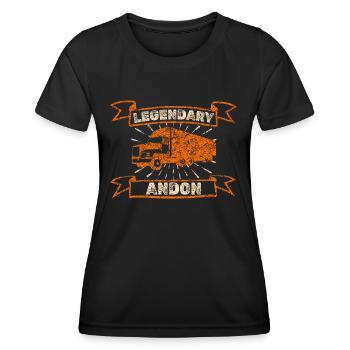 Gift for Andon - Women's Functional T-Shirt - black - Front - AI Model Female 172 light (172cm)