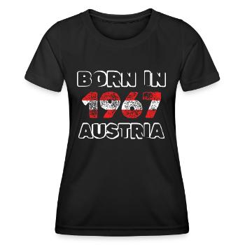 1967 - Frauen Funktions-T-Shirt - Schwarz - Vorne - AI Model Female 172 light (172cm)