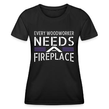 Carpenter Jokes Forester John Carpenter - Women's Functional T-Shirt - black - Front - AI Model Female 172 light (172cm)