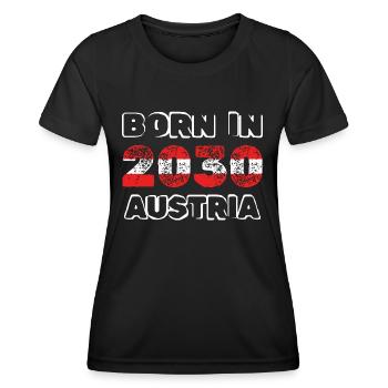 Austria 2030 - Women's Functional T-Shirt - black - Front - AI Model Female 172 light (172cm)