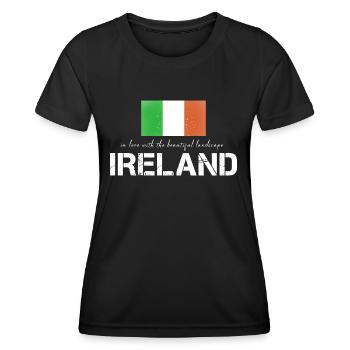 Ireland Ireland Irish flag - Women's Functional T-Shirt - black - Front - AI Model Female 172 light (172cm)