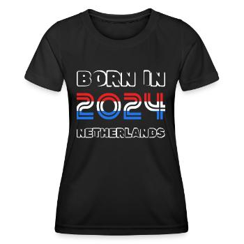 2024 - Frauen Funktions-T-Shirt - Schwarz - Vorne - AI Model Female 172 light (172cm)