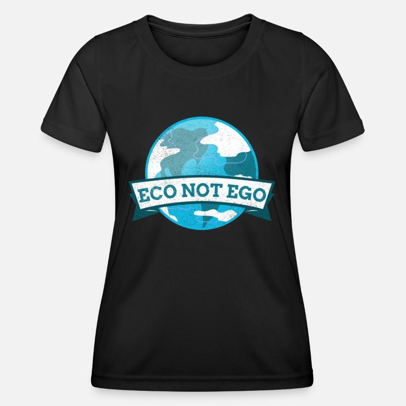 Eco not Ego - Women's Functional T-Shirt - black