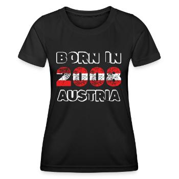 2008 - T-shirt sport Femme - noir - Devant - AI Model Female 172 light (172cm)