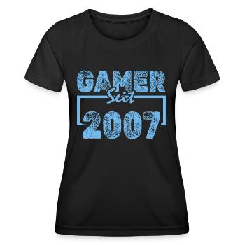2007 - Frauen Funktions-T-Shirt - Schwarz - Vorne - AI Model Female 172 light (172cm)