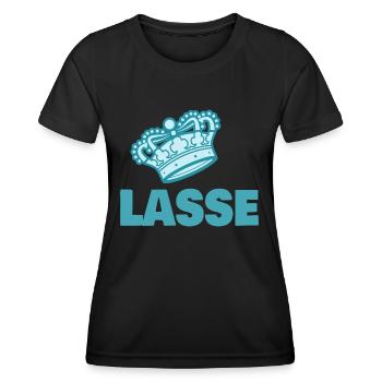 Lasse - Frauen Funktions-T-Shirt - Schwarz - Vorne - AI Model Female 172 light (172cm)