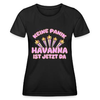 Havanna - Frauen Funktions-T-Shirt - Schwarz - Vorne - AI Model Female 172 light (172cm)
