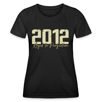 Original 2012 Rétro 2012 Cadeau d’anniversaire 2012 - T-shirt sport Femme - noir - Devant - AI Model Female 172 light (172cm)