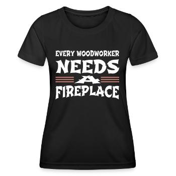 birthday apprentice axes jackhammer - Frauen Funktions-T-Shirt - Schwarz - Vorne - AI Model Female 172 light (172cm)