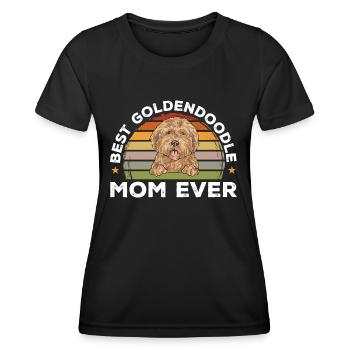 Goldendoodle Doodle Dog - Women's Functional T-Shirt - black - Front - AI Model Female 172 light (172cm)
