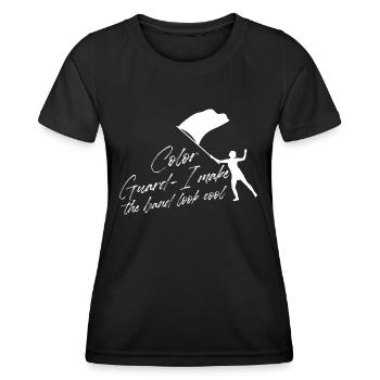 Color Guard Je rends le groupe cool - T-shirt sport Femme - noir - Devant - AI Model Female 172 light (172cm)