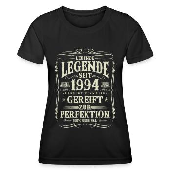 Légende depuis 1994 Cadeau d’anniversaire vintage - T-shirt sport Femme - noir - Devant - AI Model Female 172 light (172cm)