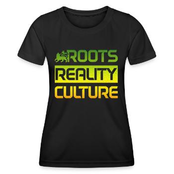 Reggae Musik Rastafari Jamaika - Frauen Funktions-T-Shirt - Schwarz - Vorne - AI Model Female 172 light (172cm)